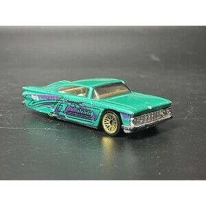 Vintage Hot Wheels; ‘59 Chevy Impala Green 1996  Die-Cast Retro Loose Car